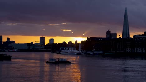 looking back into central london from the east