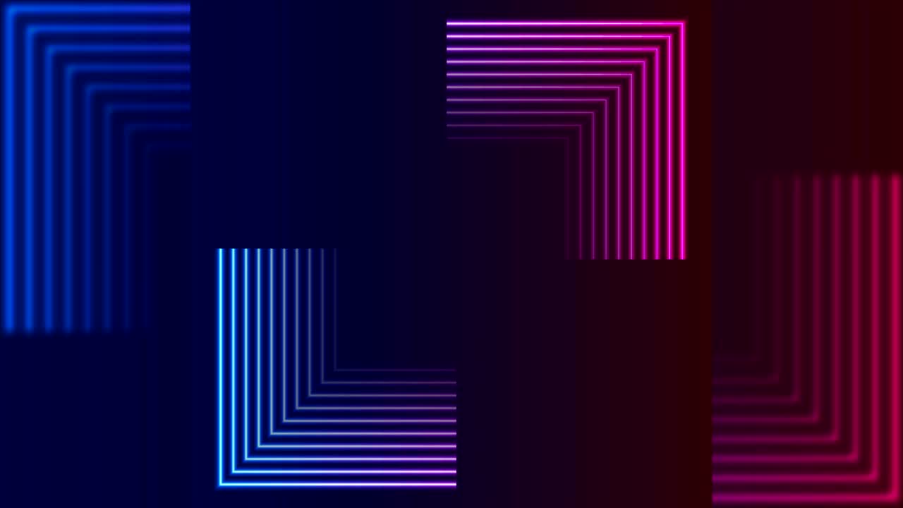 tecnología de las flechas de neón láser brillantes animación de video