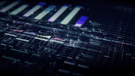 visuales de datos dinámicos para gráficos de información de negocios, gráficos animados y conocimientos basados en datos para una maqueta de reunión de negocios