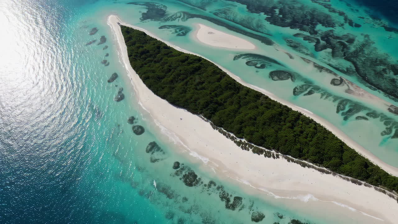 열대 섬 낙원 의 공중 풍경