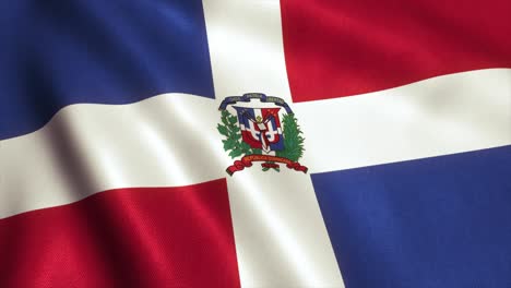 el video de la bandera de la república dominicana - 4k