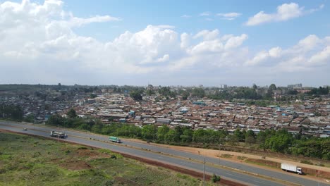 Panorama-Von-Kibera,-Dem-Größten-Slum-In-Nairobi