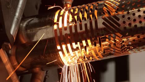 CNC-Laser-cutting-of-metal,-modern-industrial-technology.