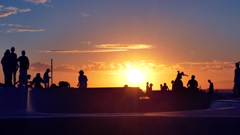 sunset skatepark scene