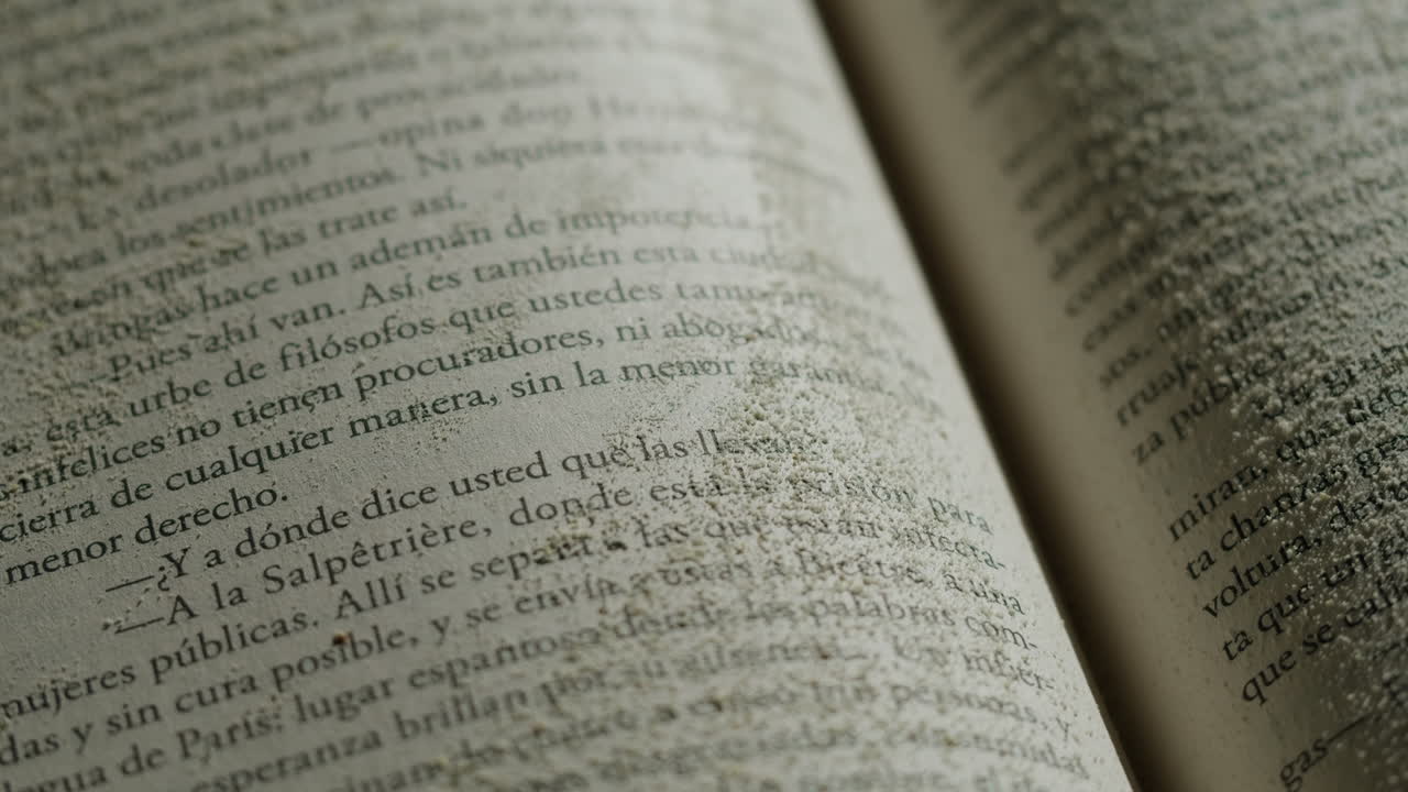 Hand Reading an Old Book