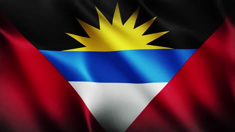 Bandera-De-Antigua-Y-Barbuda-Ondeando-Fondo