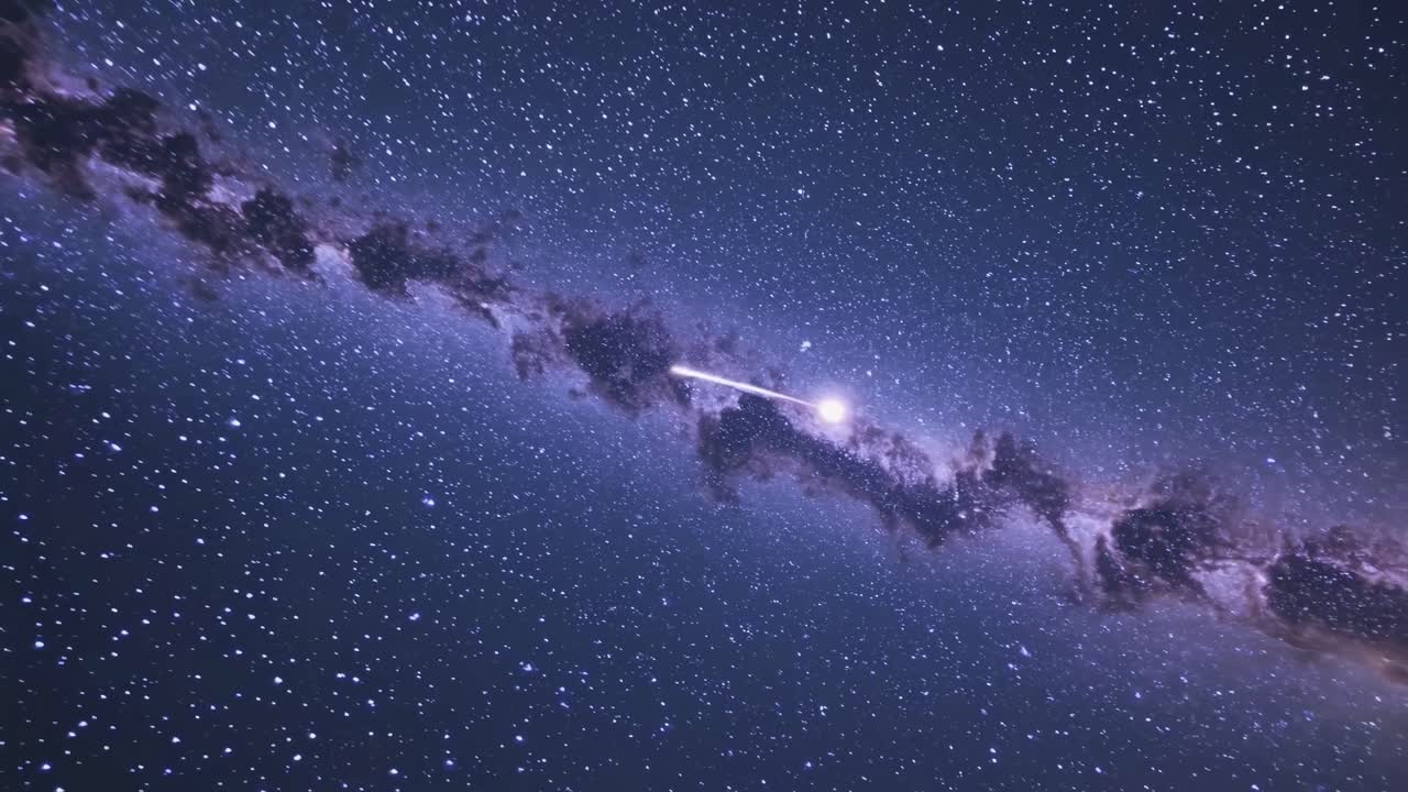 A mesmerizing wide-angle video capture of the Milky Way galaxy, showcasing a vibrant, star-filled