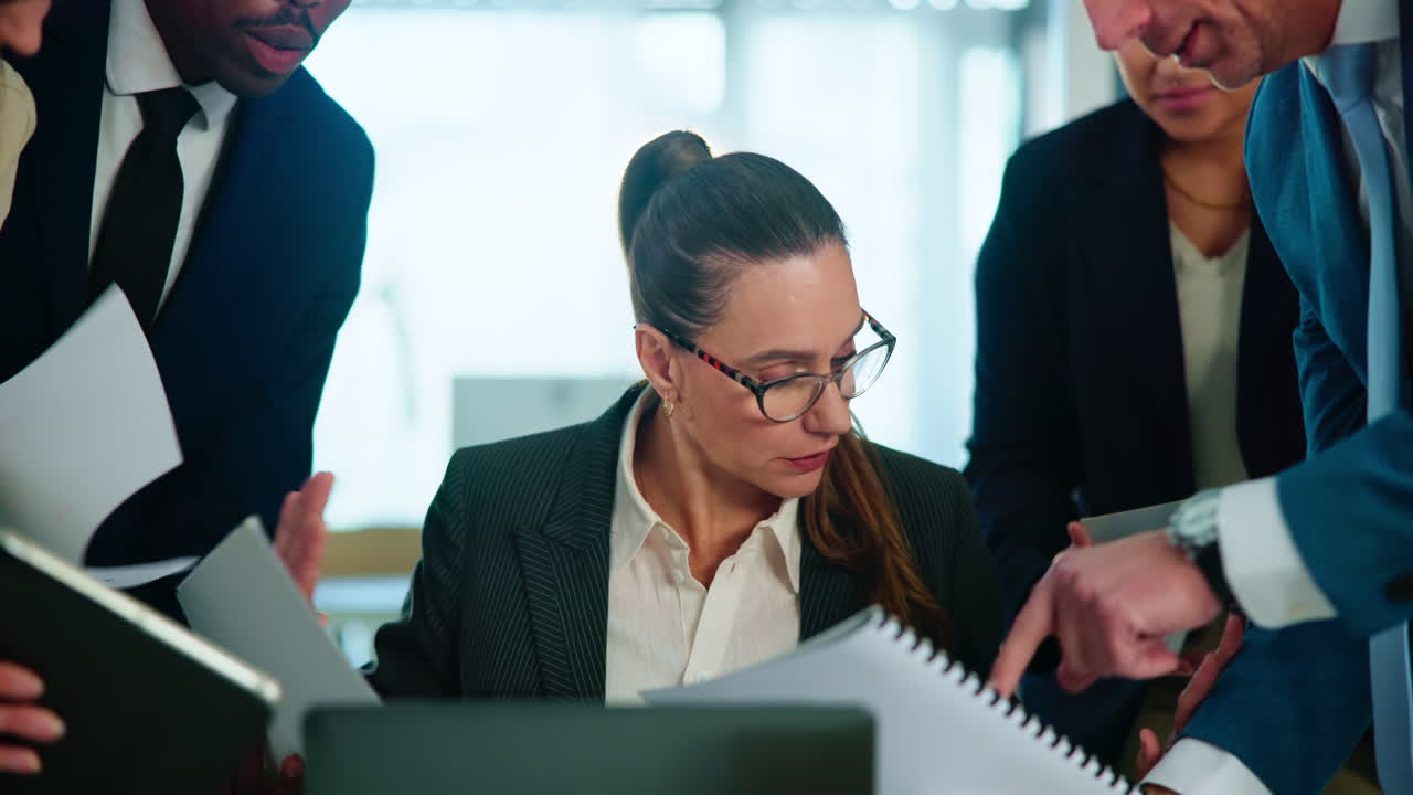 Businesspeople Meeting in an Office