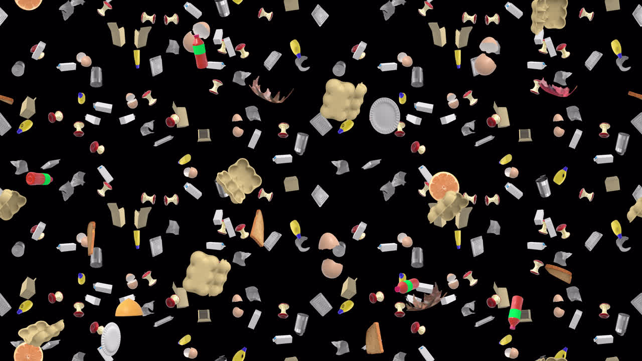 reciclaje general de los residuos de los azulejos de bucle que caen con alfa