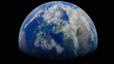 beautiful 3d planet earth animation