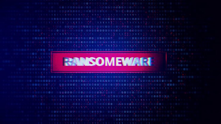 Ransomware glitch background loop background animation ransomware bad rabbit system warning hacking