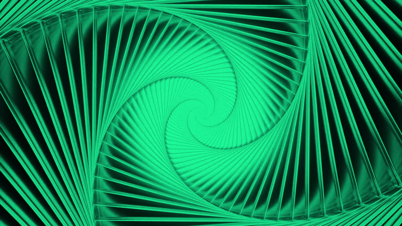 patrón geométrico de espiral verde abstracto