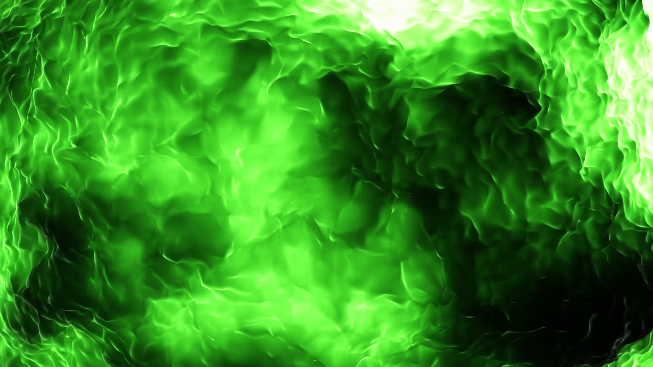 cielo dramático con nubes verdes oscuras retorcidas