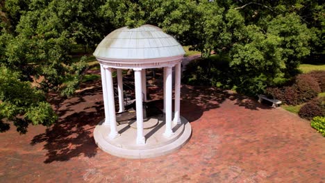 the old well on the unc campus in chapel hill nc, north carolina aerial pullout