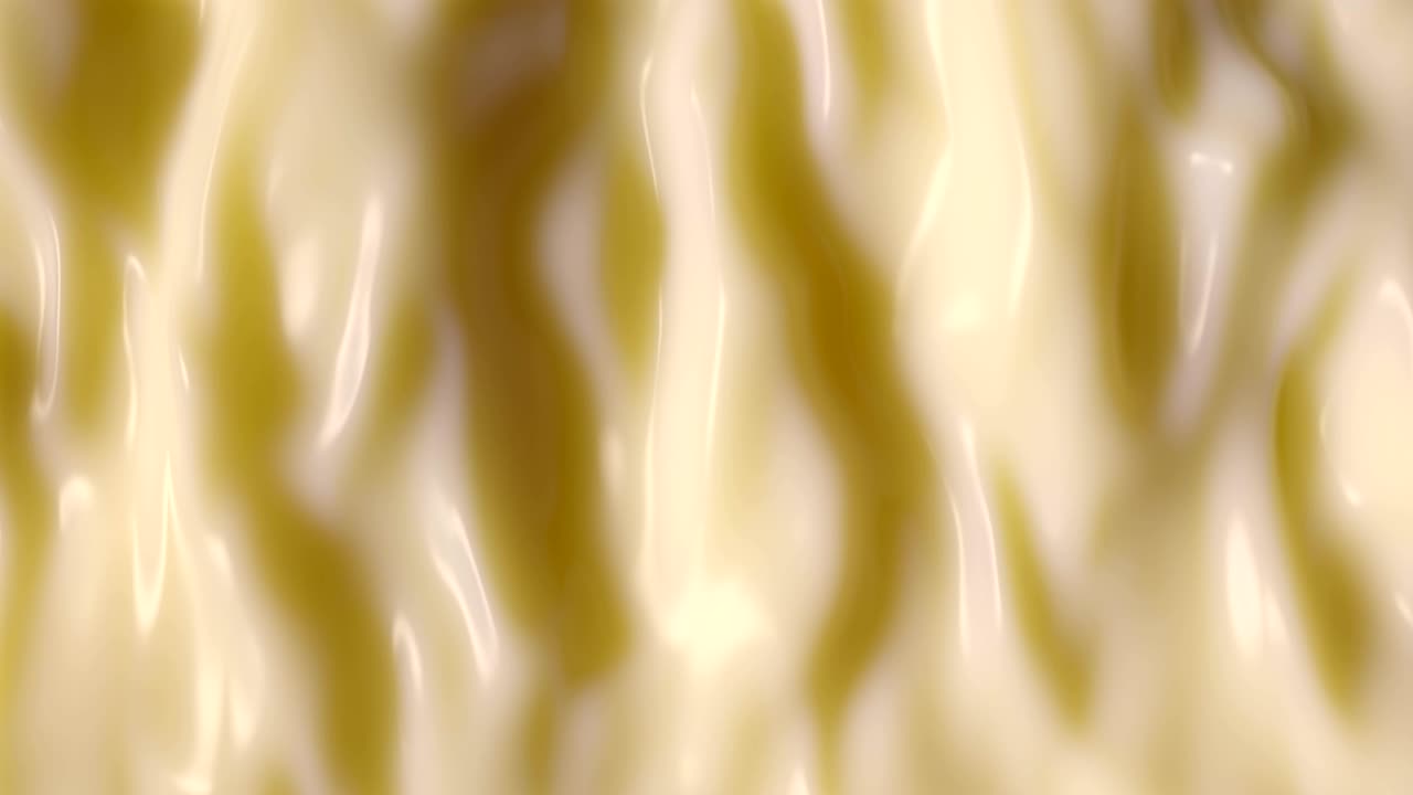 3d Looped abstract holographic background. Wavy surface with ripples.Trendy vibrant texture, fashion textile, graphic design, animated wax texture.