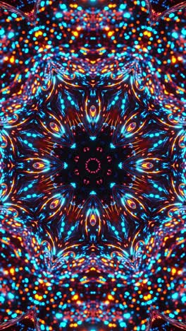 colorful abstract animation of kaleidoscope. kaleidoscope vj loop vertical