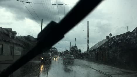 A-shot-from-inside-a-car-while-driving-in-a-rainy-day