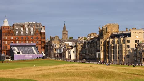 view of buildings and golf course