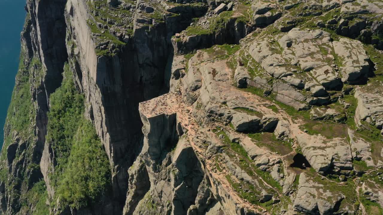 imágenes aéreas púlpito roca preikestolen hermosa naturaleza noruega