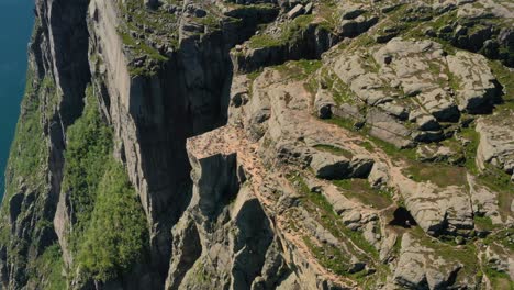 Aerial-footage-Pulpit-Rock-Preikestolen-Beautiful-Nature-Norway