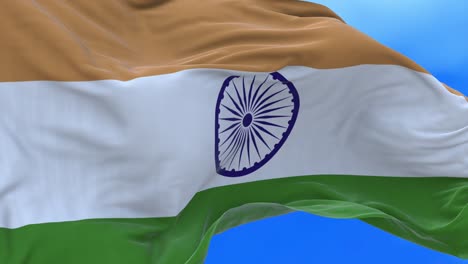 un bucle sin costuras de la bandera de la india.