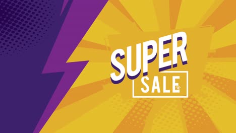 super sale offer promotion animation