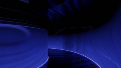 abstract 3d render of a glowing blue futuristic space