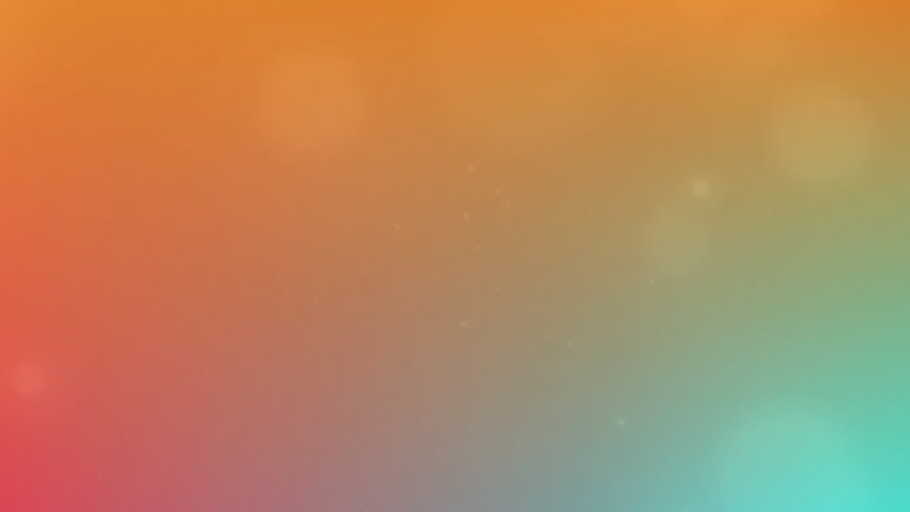 animación de puntos de luz sobre un fondo de colores