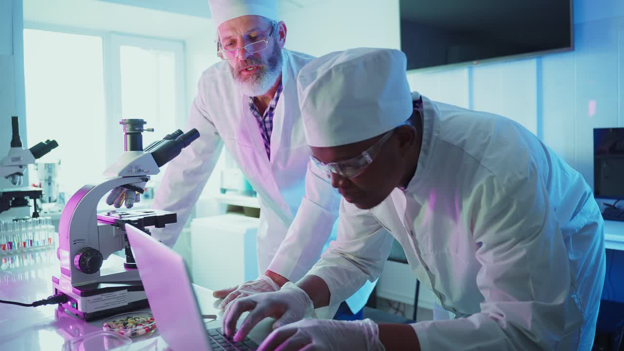 Diverse Scientists Collaborating on Research in a Modern Laboratory