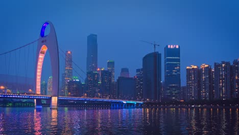 guangzhou skyscrapers skyline, china.