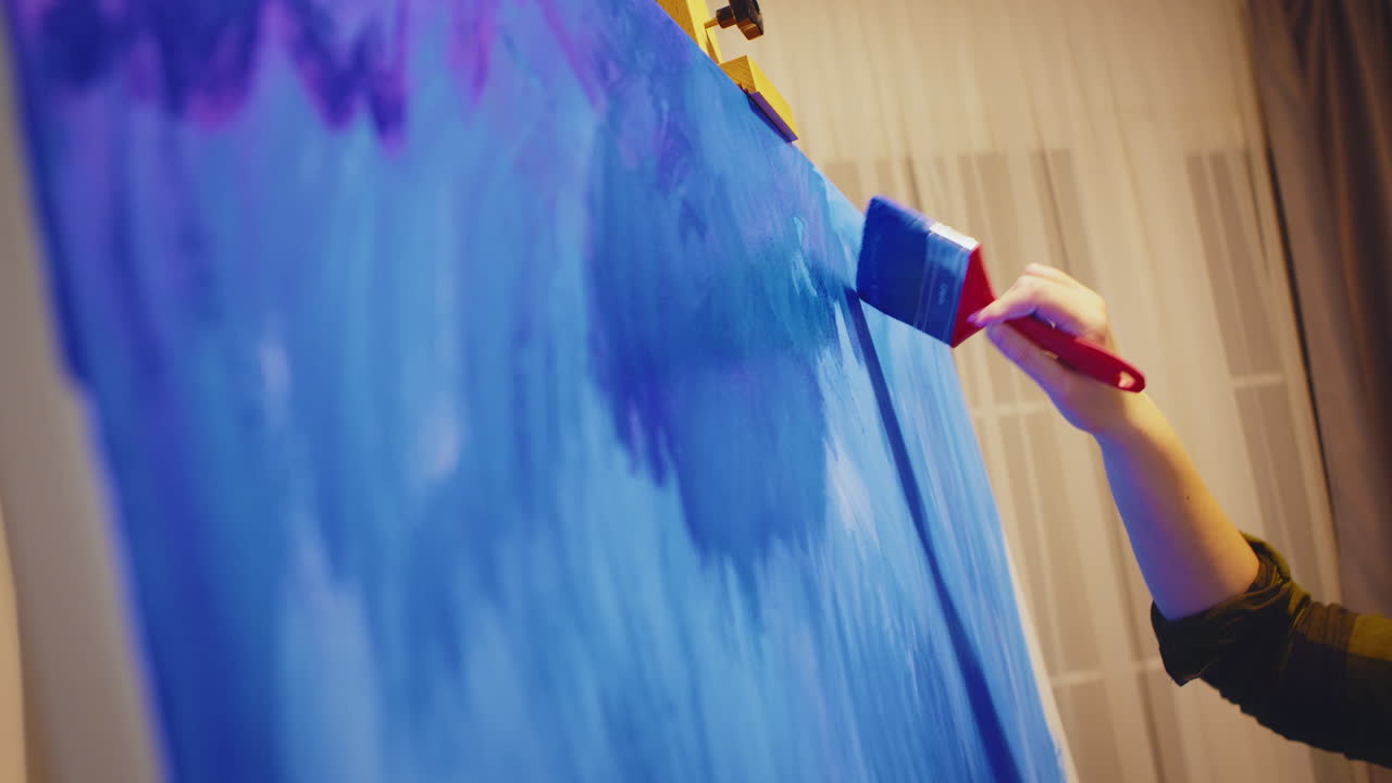 técnica del pincel de pintura