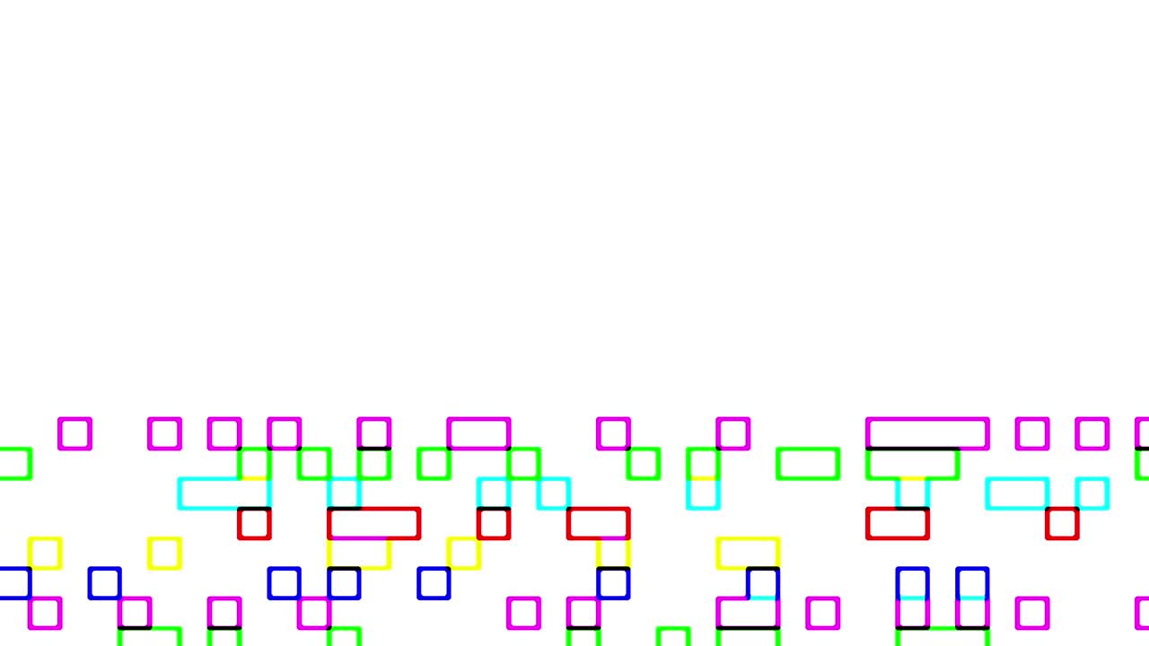 señal de cuadrados digitales multicolores