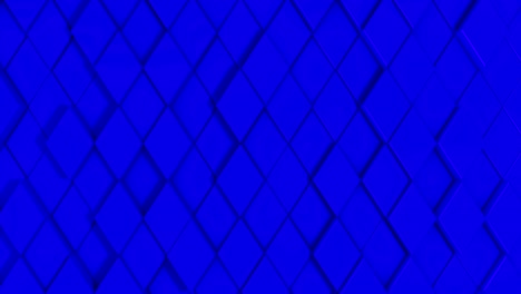 3D background animation of stylish stone rhombuses. Looped