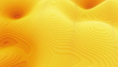 abstract 3d rendered yellow geometric pattern