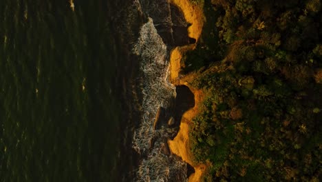 beautiful zenithal view of the cliffs of buenaventura colombia