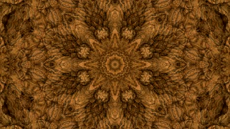 fondo decorativo abstractamente adornado con bucles. caleidoscopio o mandala en 3d.