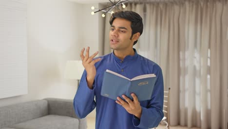 indian poet reading a poem