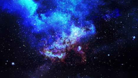 universo oscuro y nubes nebulosas azules