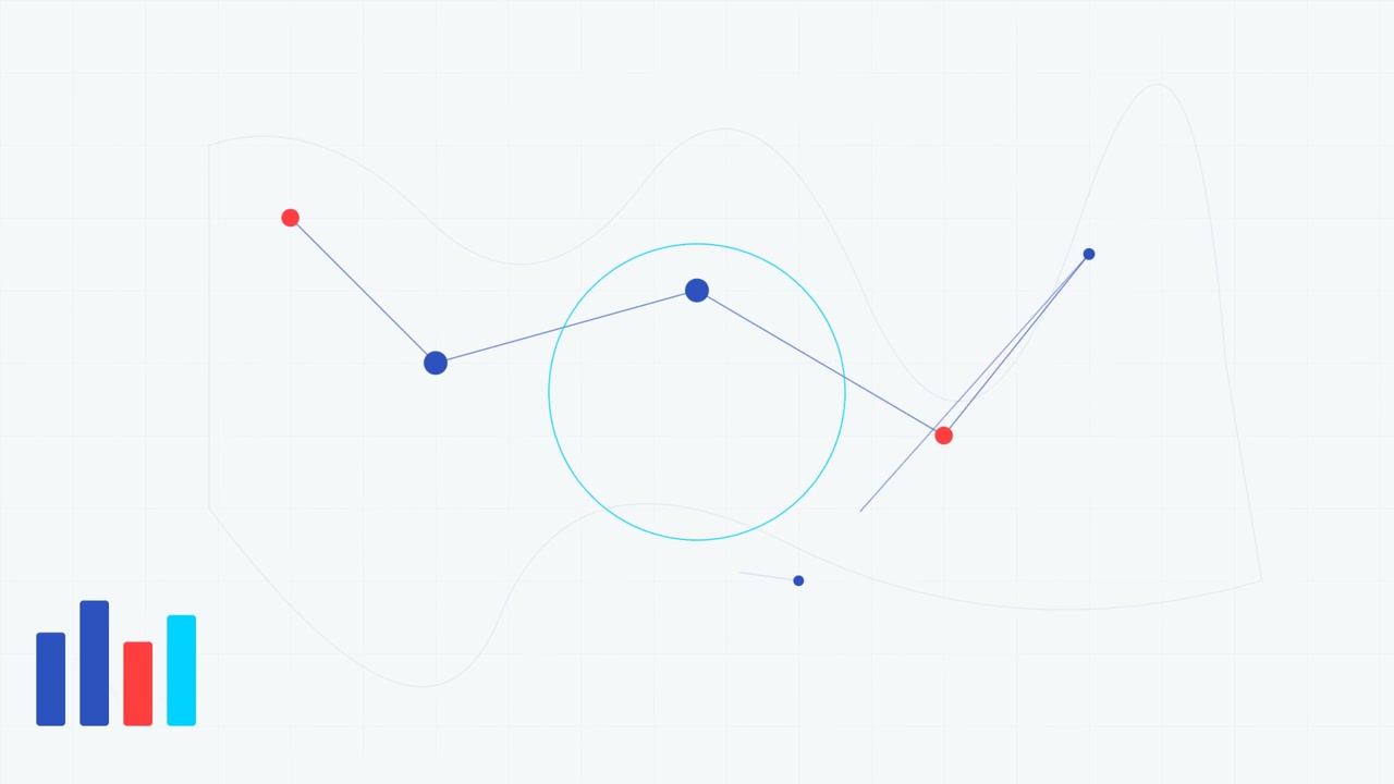 Abstract Data Visualization with Connecting Nodes and Lines