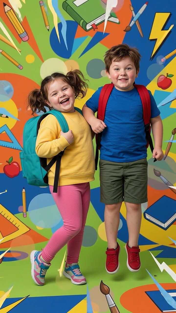 Children ready for school fun