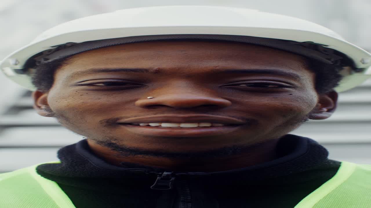 Construction worker portrait