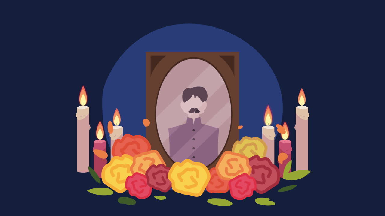 Иллюстрация диа-де-лос-муэртос