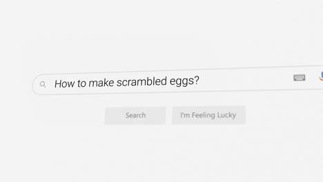 searching for how to make scrambled eggs? on internet browser
