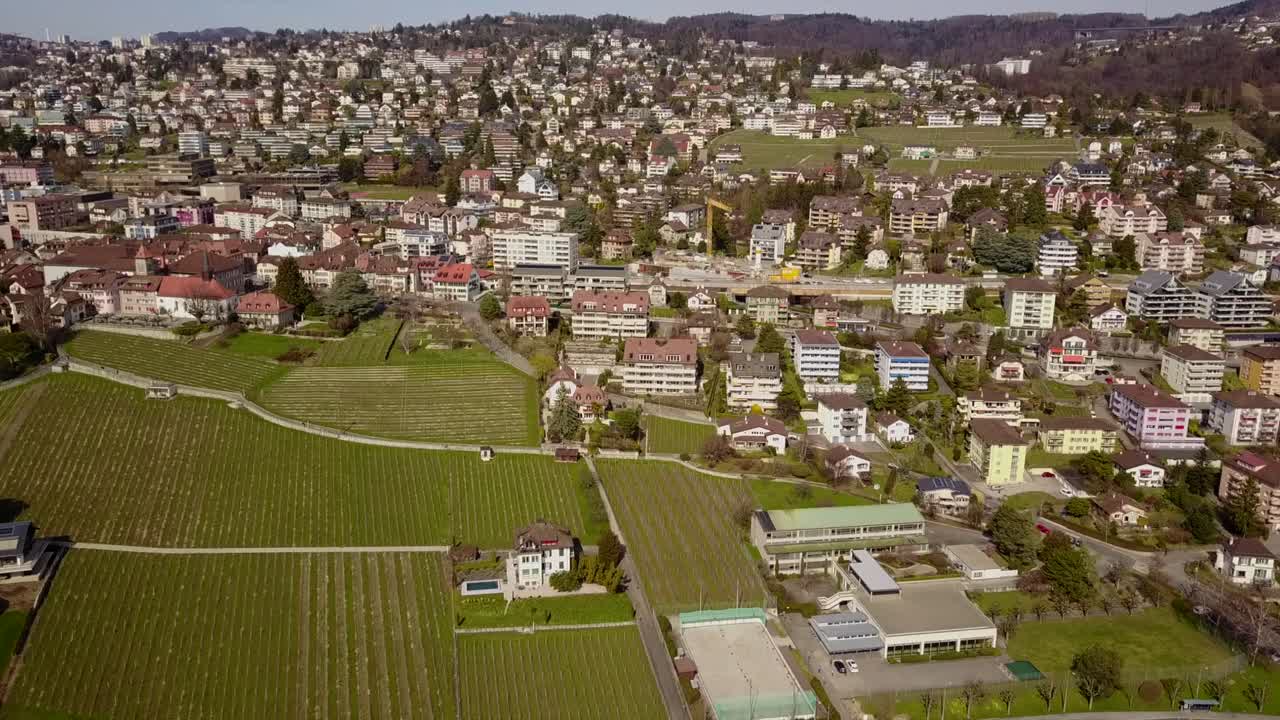 Blick auf Pully, kleine Stadt neben Lausanne.