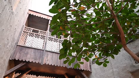 an old traditional emirati house at al seef dubai is a place of old traditional emirati architectural buildings, houses, shops, united arab emirates