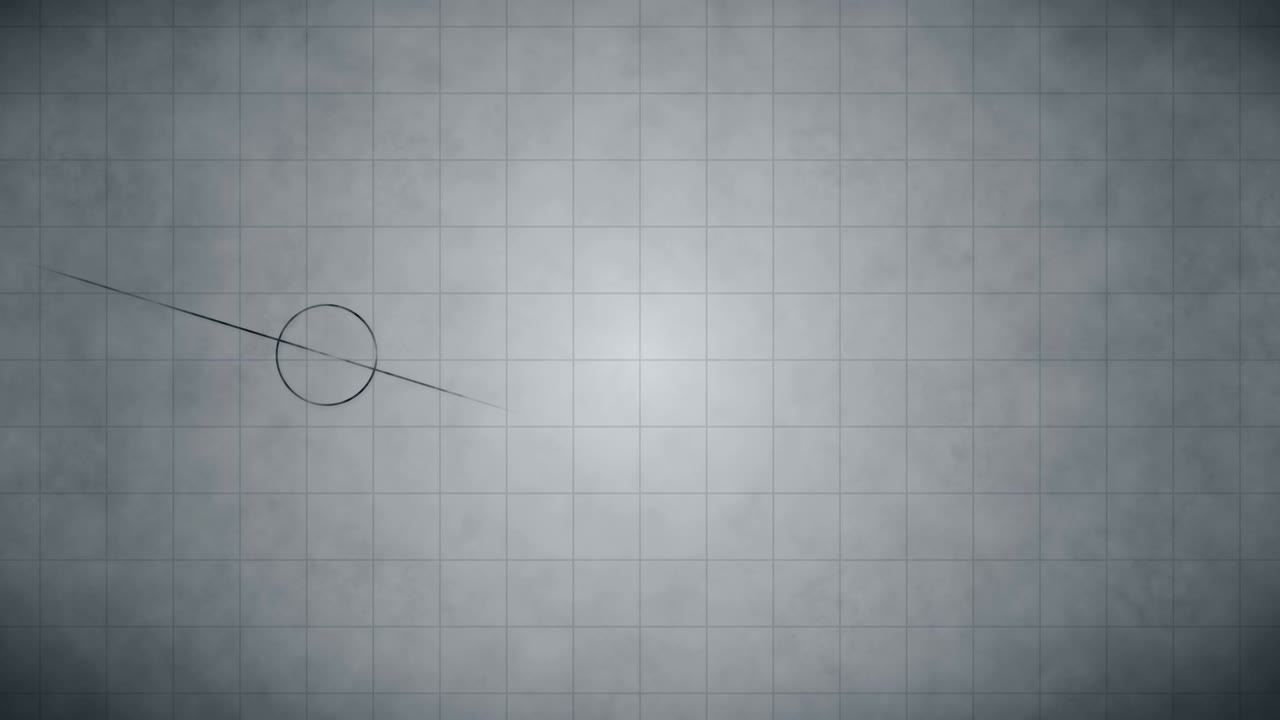 수학에서 과학적 기하학적 패턴을 가진 루프 전환 애니메이션 - 수학과 교육 배경 - 원과 선