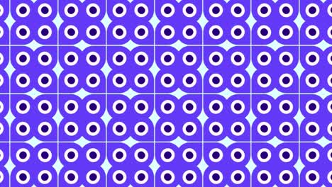 animación de mosaico de adornos geométricos azules