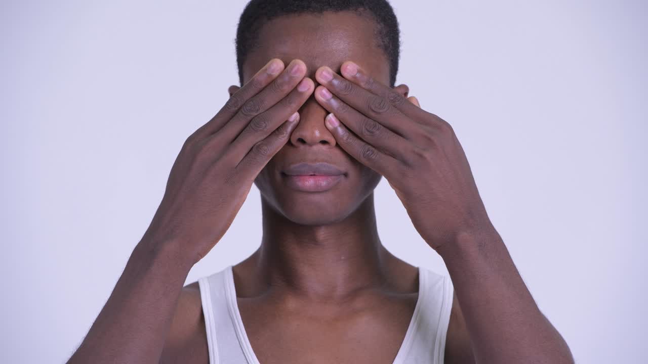 Young handsome African man