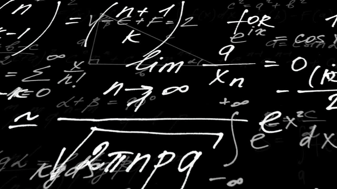 Animation on mathematics. Mathematical formulas and schedules