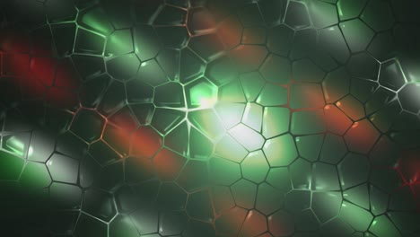 fondo geométrico abstracto verde y rojo
